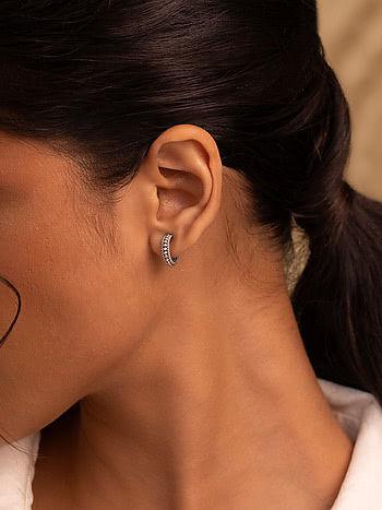 Bliss Earrings in Oxidised 925 Silver