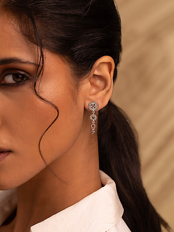 Rejuvenation Earrings in Oxidised 925 Silver