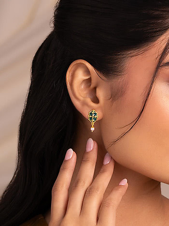 Shagun Earrings In Gold Plated 925 Silver