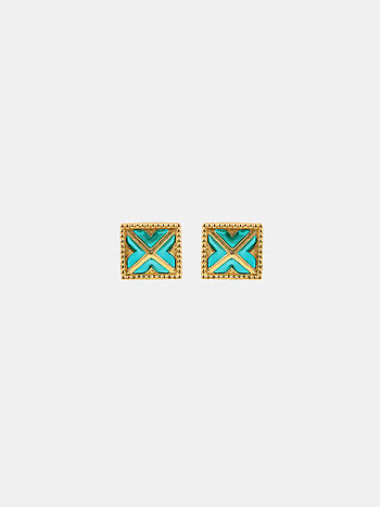 The Roka Radiant Earrings In Gold Plated 925 Silver