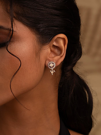 Kupa Earrings in Oxidised 925 Silver