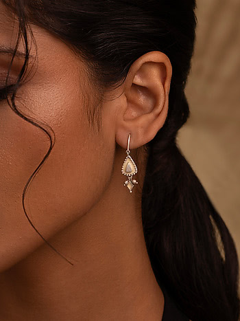 Pratoli Earrings in Oxidised 925 Silver