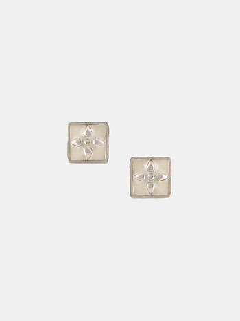 Chatushkona Earrings in Oxidised 925 Silver