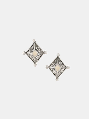 Sutra Earrings in Oxidised 925 Silver