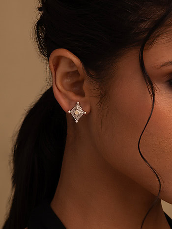 Sutra Earrings in Oxidised 925 Silver