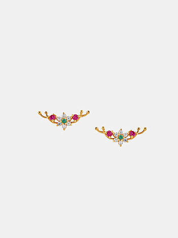 Twine of Time Earrings in Gold Plated 925 Silver