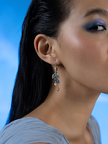 Flow through Ripples Earrings in 925 Silver