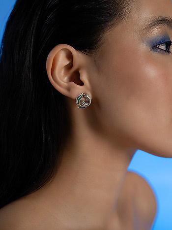 Flow Through Storms Earrings in 925 Silver