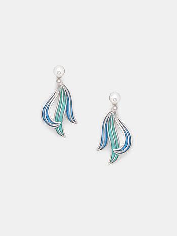 Flow through the Odyssey Earrings in 925 Silver