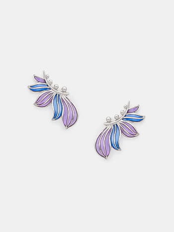 Flow through Undercurrents Earrings in 925 Silver