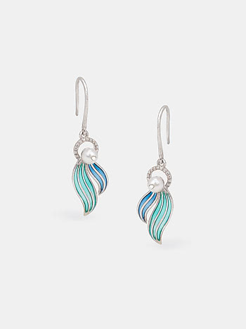 Flow through Evolution Earrings in 925 Silver