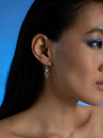 Flow through Evolution Earrings in 925 Silver