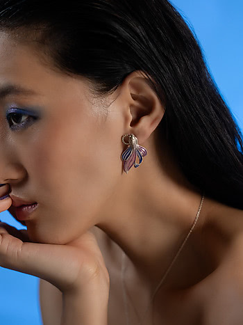 Sway through the Unseen Earrings in 925 Silver