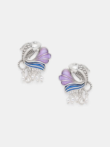 Flow through Oceans Earrings in 925 Silver