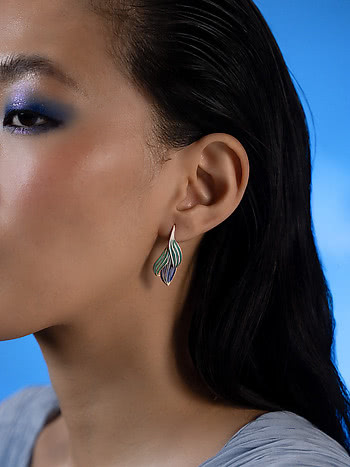 Flow through the Void Earrings in 925 Silver