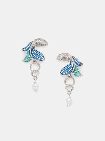 Flow through Change Earrings in 925 Silver