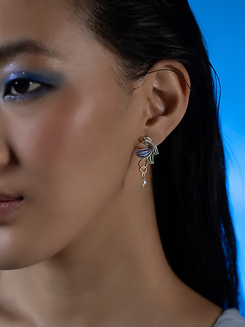 Flow through Change Earrings in 925 Silver