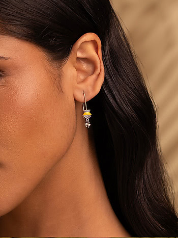 Khuri Earrings in Oxidised 925 Silver