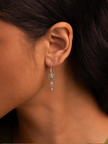 Motsho Earrings in Oxidised 925 Silver