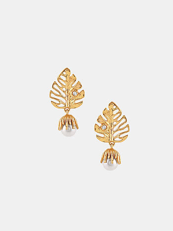 Drops Of Abundance Earrings in Gold Plated 925 Silver