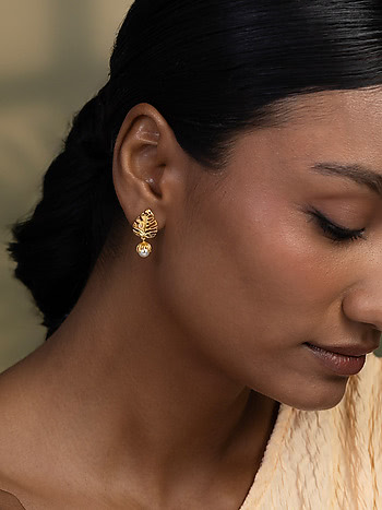 Drops Of Abundance Earrings in Gold Plated 925 Silver