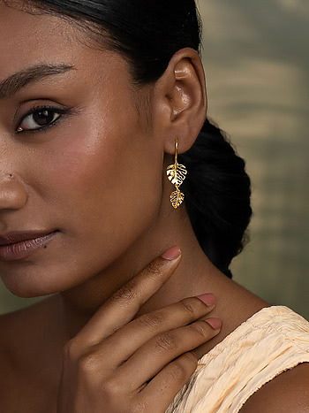 Auspice Plethora Earrings in Gold Plated 925 Silver