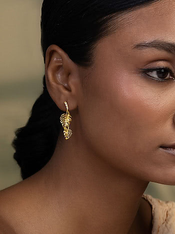 Bloom Earrings in Gold Plated Silver