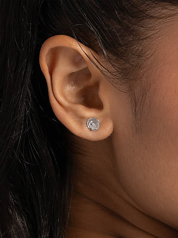 Blushing Solstice Studs Earrings in 925 Silver
