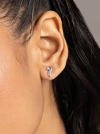 Tendril Earrings in 925 Silver