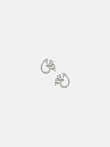 Flora Flutter Studs Earrings in 925 Silver