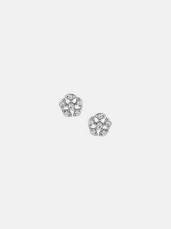 Halo Earrings in 925 Silver
