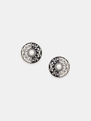 Fierce Chakram Earrings in 925 Silver