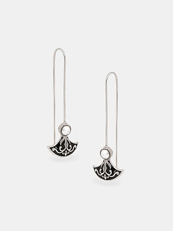 Audacious Axe Earrings in 925 Silver