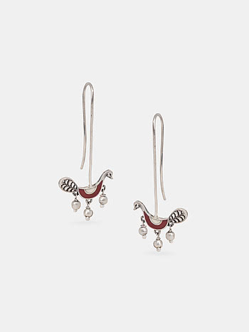Pakshi Earrings in 925 Silver