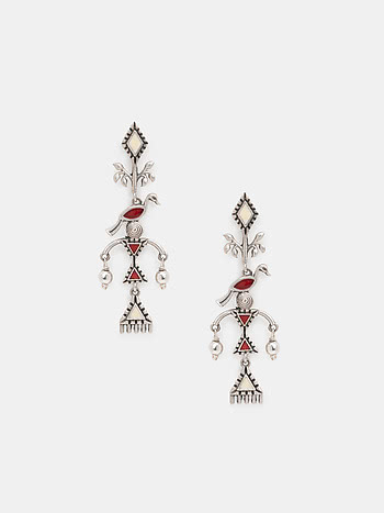 Vruksha Earrings in 925 Silver