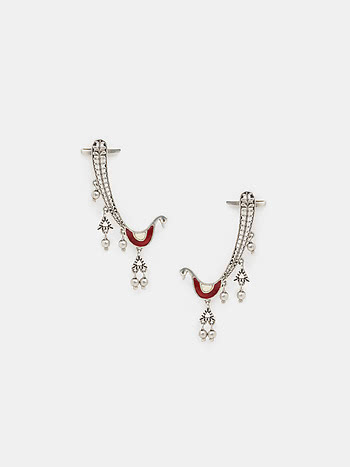 Mayur Earrings in 925 Silver