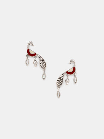 Vihang Earrings in 925 Silver