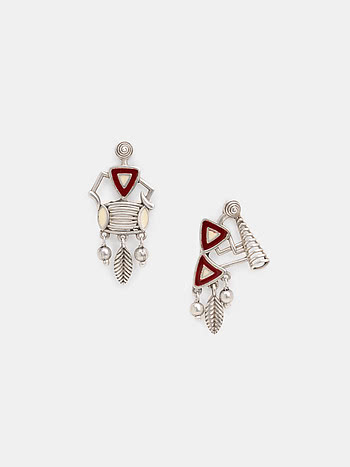 Dhool Tarpa Earrings in 925 Silver