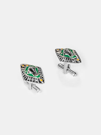 Slytherin Cufflinks in 925 Silver