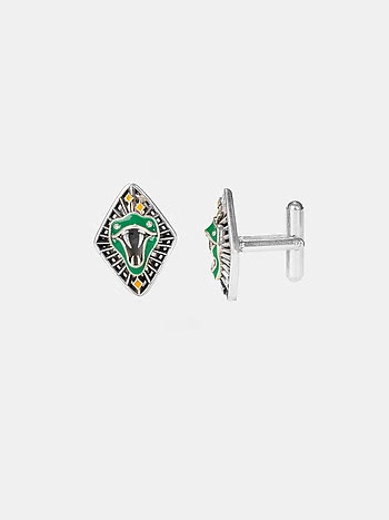 Slytherin Cufflinks in 925 Silver