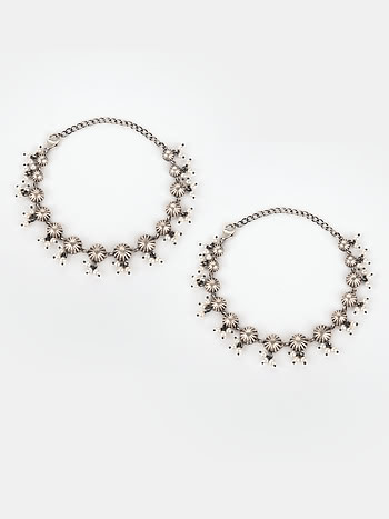 Oxidised OTT Anklets in 925 Silver