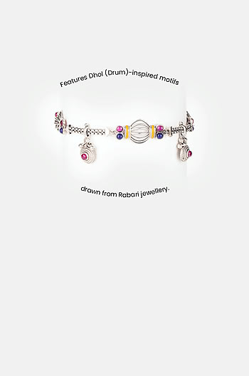 Dhol Motif Single Anklet