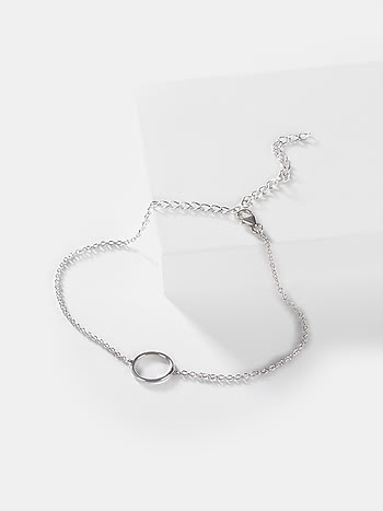 Always and Forever Circle Anklet in 925 Silver