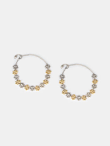 Huvu Anklets in Dual Plated 925 Silver