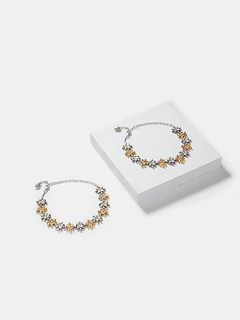 Huvu Anklets in Dual Plated 925 Silver