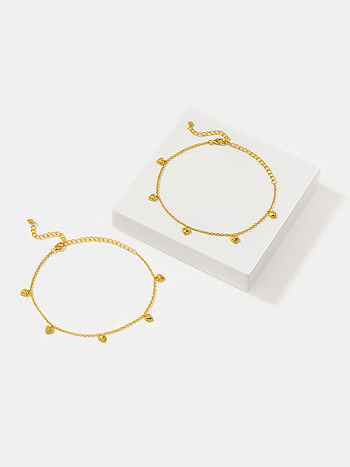 You and Your Untimely Yawns Anklets in Gold Plated 925 Silver