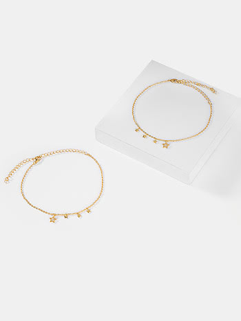 Under the Stars Anklets in Gold Plated 925 Silver