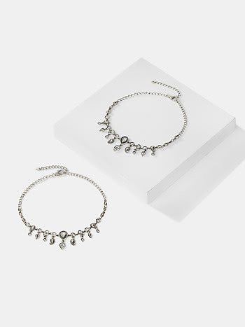 Jhatak Matak Anklets in 925 Oxidised Silver