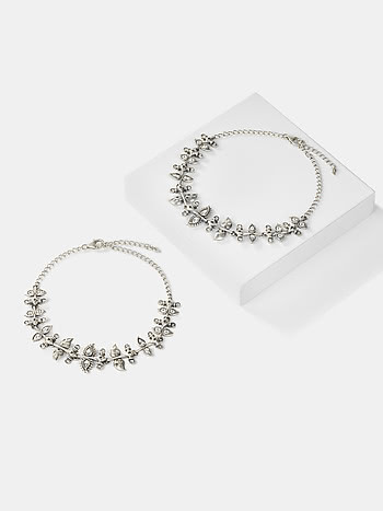 Sajna Sawarna Anklets in 925 Oxidised Silver