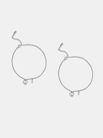 Bring in the Kindness Heart Anklets in 925 Silver
